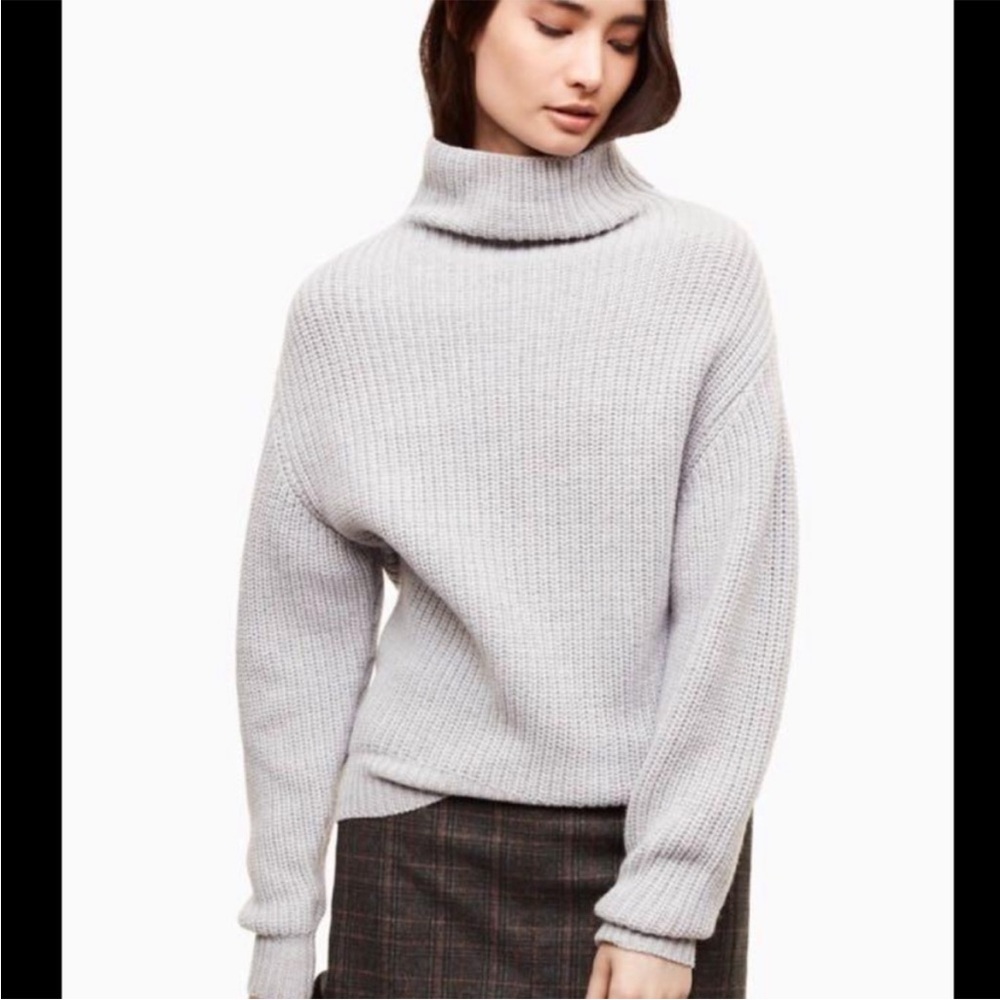 ◾️Aritzia Montpellier Merino Wool Grey Sweater